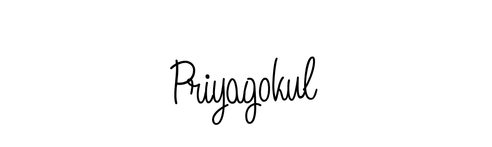 Create a beautiful signature design for name Priyagokul. With this signature (Angelique-Rose-font-FFP) fonts, you can make a handwritten signature for free. Priyagokul signature style 5 images and pictures png