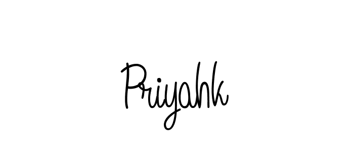 How to Draw Priyahk signature style? Angelique-Rose-font-FFP is a latest design signature styles for name Priyahk. Priyahk signature style 5 images and pictures png