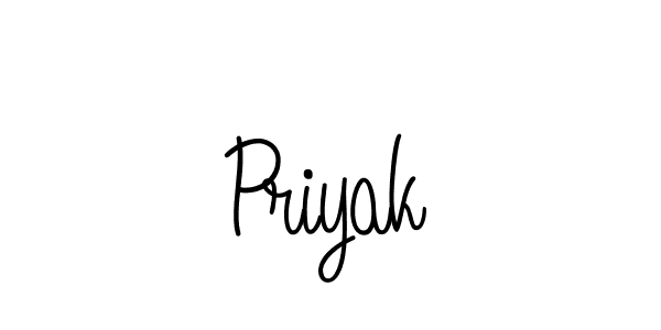 Create a beautiful signature design for name Priyak. With this signature (Angelique-Rose-font-FFP) fonts, you can make a handwritten signature for free. Priyak signature style 5 images and pictures png