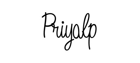How to make Priyalp name signature. Use Angelique-Rose-font-FFP style for creating short signs online. This is the latest handwritten sign. Priyalp signature style 5 images and pictures png