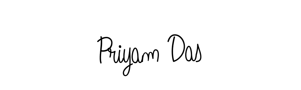 Create a beautiful signature design for name Priyam Das. With this signature (Angelique-Rose-font-FFP) fonts, you can make a handwritten signature for free. Priyam Das signature style 5 images and pictures png