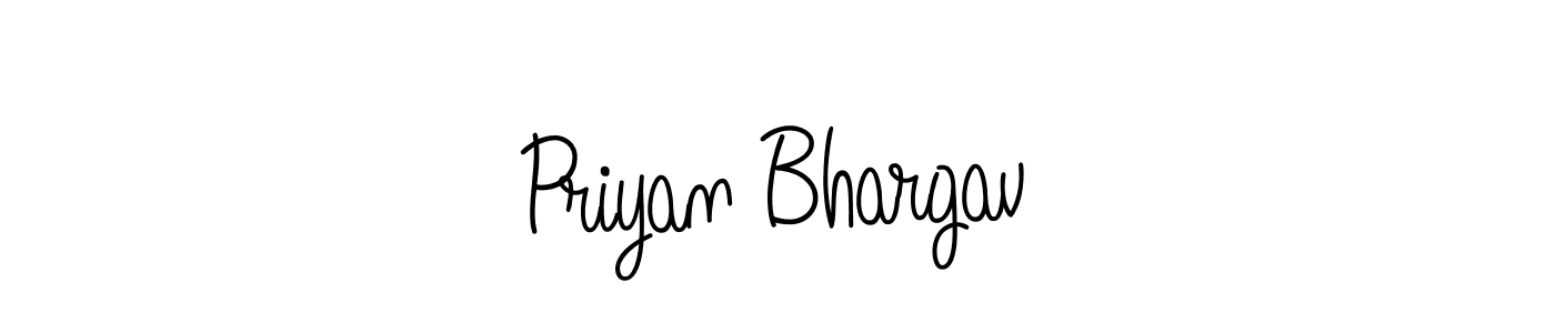 if you are searching for the best signature style for your name Priyan Bhargav. so please give up your signature search. here we have designed multiple signature styles  using Angelique-Rose-font-FFP. Priyan Bhargav signature style 5 images and pictures png