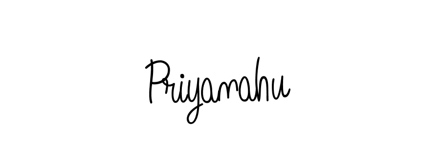 You should practise on your own different ways (Angelique-Rose-font-FFP) to write your name (Priyanahu) in signature. don't let someone else do it for you. Priyanahu signature style 5 images and pictures png