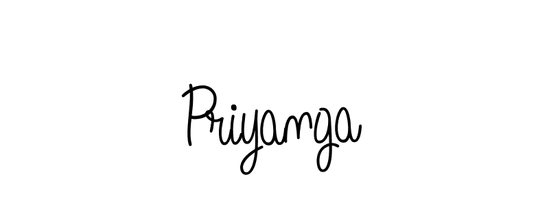 You should practise on your own different ways (Angelique-Rose-font-FFP) to write your name (Priyanga) in signature. don't let someone else do it for you. Priyanga signature style 5 images and pictures png