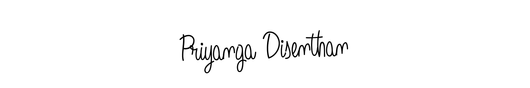 The best way (Angelique-Rose-font-FFP) to make a short signature is to pick only two or three words in your name. The name Priyanga Disenthan include a total of six letters. For converting this name. Priyanga Disenthan signature style 5 images and pictures png