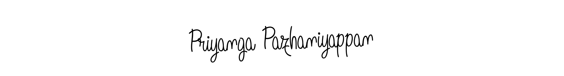 You should practise on your own different ways (Angelique-Rose-font-FFP) to write your name (Priyanga Pazhaniyappan) in signature. don't let someone else do it for you. Priyanga Pazhaniyappan signature style 5 images and pictures png