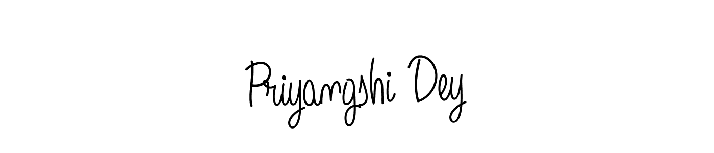 Priyangshi Dey stylish signature style. Best Handwritten Sign (Angelique-Rose-font-FFP) for my name. Handwritten Signature Collection Ideas for my name Priyangshi Dey. Priyangshi Dey signature style 5 images and pictures png
