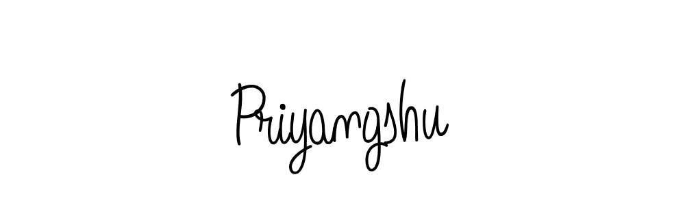 Design your own signature with our free online signature maker. With this signature software, you can create a handwritten (Angelique-Rose-font-FFP) signature for name Priyangshu. Priyangshu signature style 5 images and pictures png