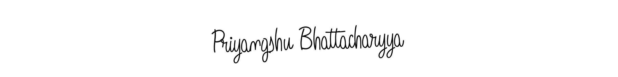 Design your own signature with our free online signature maker. With this signature software, you can create a handwritten (Angelique-Rose-font-FFP) signature for name Priyangshu Bhattacharyya. Priyangshu Bhattacharyya signature style 5 images and pictures png