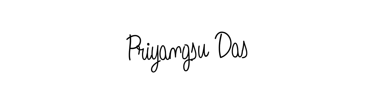 Design your own signature with our free online signature maker. With this signature software, you can create a handwritten (Angelique-Rose-font-FFP) signature for name Priyangsu Das. Priyangsu Das signature style 5 images and pictures png