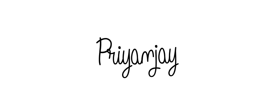 Design your own signature with our free online signature maker. With this signature software, you can create a handwritten (Angelique-Rose-font-FFP) signature for name Priyanjay. Priyanjay signature style 5 images and pictures png