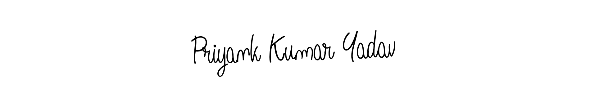 It looks lik you need a new signature style for name Priyank Kumar Yadav. Design unique handwritten (Angelique-Rose-font-FFP) signature with our free signature maker in just a few clicks. Priyank Kumar Yadav signature style 5 images and pictures png