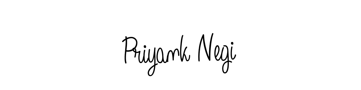 Best and Professional Signature Style for Priyank Negi. Angelique-Rose-font-FFP Best Signature Style Collection. Priyank Negi signature style 5 images and pictures png