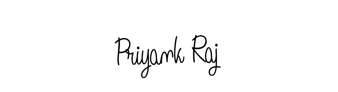 The best way (Angelique-Rose-font-FFP) to make a short signature is to pick only two or three words in your name. The name Priyank Raj include a total of six letters. For converting this name. Priyank Raj signature style 5 images and pictures png