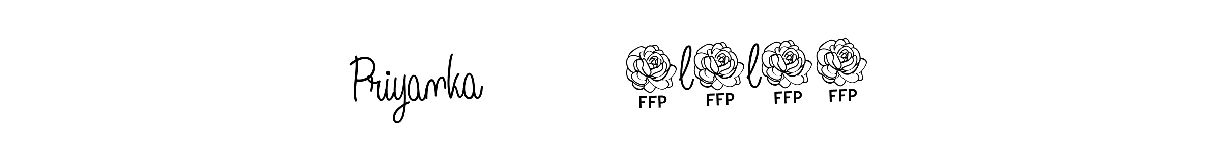 Create a beautiful signature design for name Priyanka          7l1l24. With this signature (Angelique-Rose-font-FFP) fonts, you can make a handwritten signature for free. Priyanka          7l1l24 signature style 5 images and pictures png