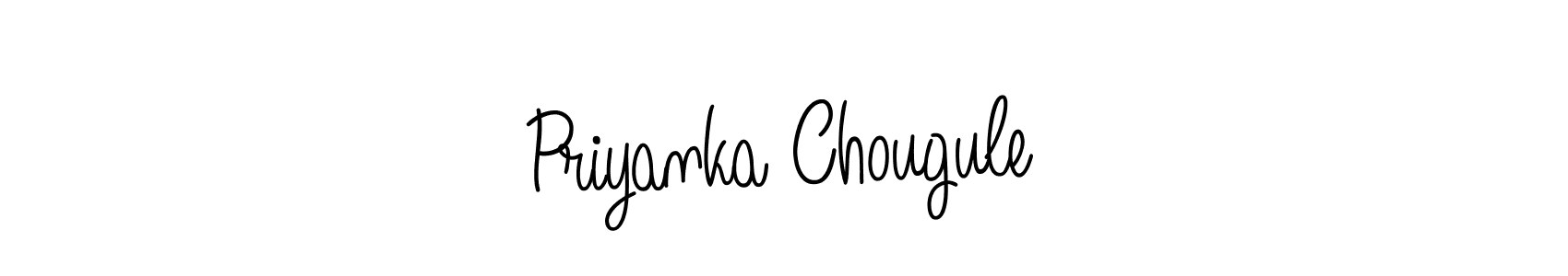 Priyanka Chougule stylish signature style. Best Handwritten Sign (Angelique-Rose-font-FFP) for my name. Handwritten Signature Collection Ideas for my name Priyanka Chougule. Priyanka Chougule signature style 5 images and pictures png