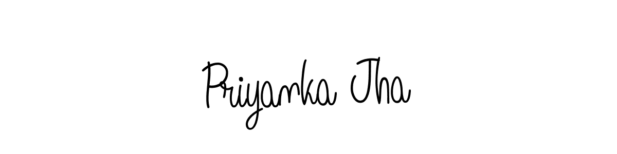 Also we have Priyanka Jha name is the best signature style. Create professional handwritten signature collection using Angelique-Rose-font-FFP autograph style. Priyanka Jha signature style 5 images and pictures png