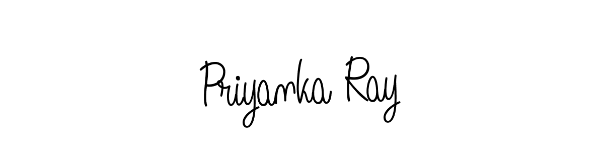 Priyanka Ray stylish signature style. Best Handwritten Sign (Angelique-Rose-font-FFP) for my name. Handwritten Signature Collection Ideas for my name Priyanka Ray. Priyanka Ray signature style 5 images and pictures png