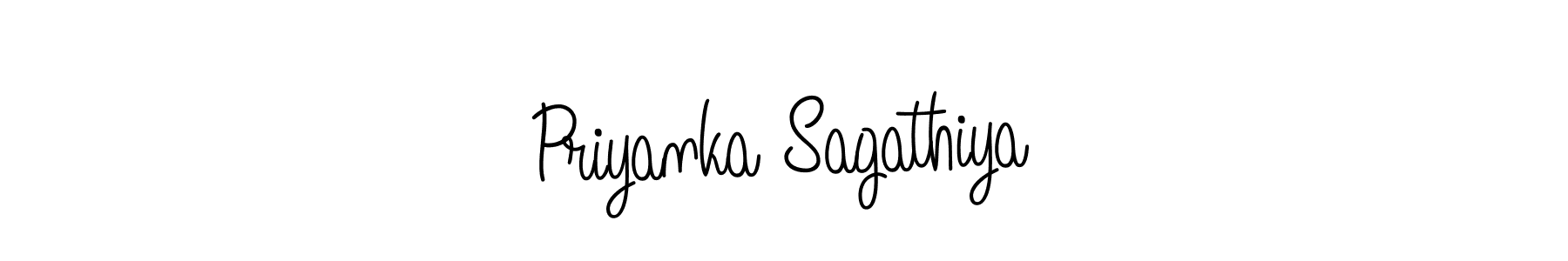 Priyanka Sagathiya stylish signature style. Best Handwritten Sign (Angelique-Rose-font-FFP) for my name. Handwritten Signature Collection Ideas for my name Priyanka Sagathiya. Priyanka Sagathiya signature style 5 images and pictures png