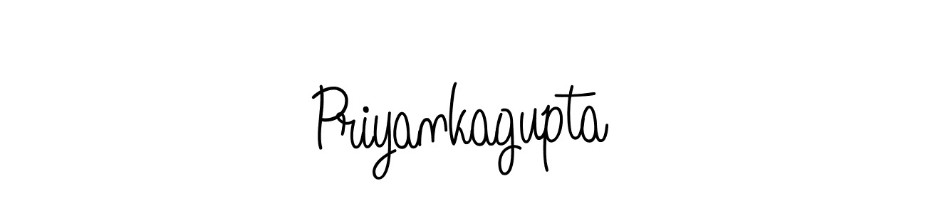 Create a beautiful signature design for name Priyankagupta. With this signature (Angelique-Rose-font-FFP) fonts, you can make a handwritten signature for free. Priyankagupta signature style 5 images and pictures png