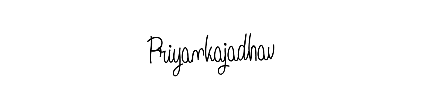 How to Draw Priyankajadhav signature style? Angelique-Rose-font-FFP is a latest design signature styles for name Priyankajadhav. Priyankajadhav signature style 5 images and pictures png