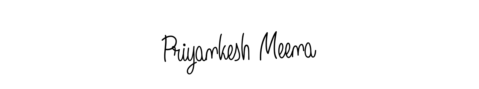 How to Draw Priyankesh Meena signature style? Angelique-Rose-font-FFP is a latest design signature styles for name Priyankesh Meena. Priyankesh Meena signature style 5 images and pictures png
