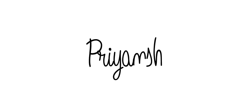 Priyansh stylish signature style. Best Handwritten Sign (Angelique-Rose-font-FFP) for my name. Handwritten Signature Collection Ideas for my name Priyansh. Priyansh signature style 5 images and pictures png