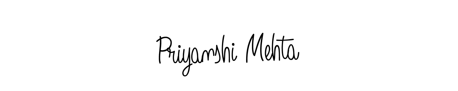 Design your own signature with our free online signature maker. With this signature software, you can create a handwritten (Angelique-Rose-font-FFP) signature for name Priyanshi Mehta. Priyanshi Mehta signature style 5 images and pictures png