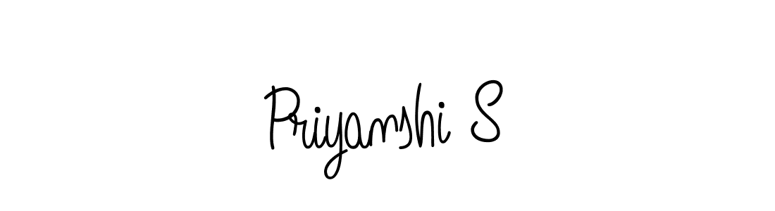 Also we have Priyanshi S name is the best signature style. Create professional handwritten signature collection using Angelique-Rose-font-FFP autograph style. Priyanshi S signature style 5 images and pictures png