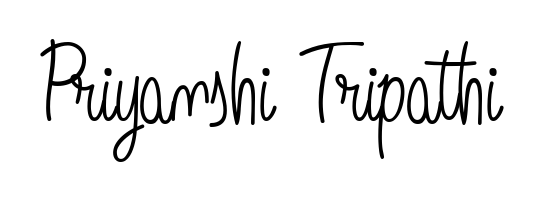 The Angelique-Rose-font-FFP handwriting style adds charm and authenticity to name Priyanshi Tripathi. A wonderful choice for personal thank-you notes. Priyanshi Tripathi signature style 5 images and pictures png
