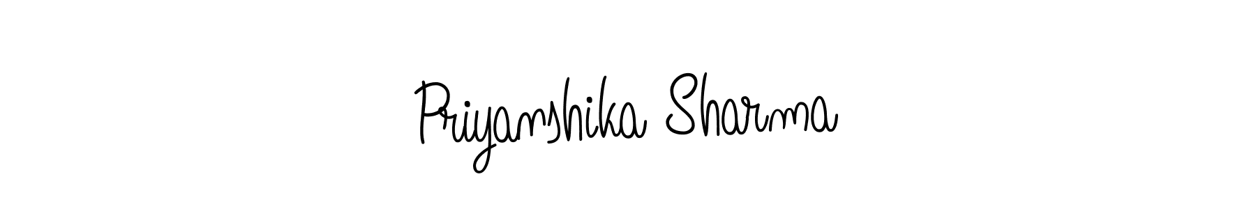 if you are searching for the best signature style for your name Priyanshika Sharma. so please give up your signature search. here we have designed multiple signature styles  using Angelique-Rose-font-FFP. Priyanshika Sharma signature style 5 images and pictures png