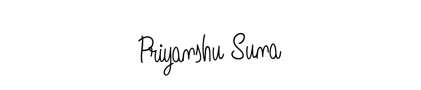 Best and Professional Signature Style for Priyanshu Suna. Angelique-Rose-font-FFP Best Signature Style Collection. Priyanshu Suna signature style 5 images and pictures png