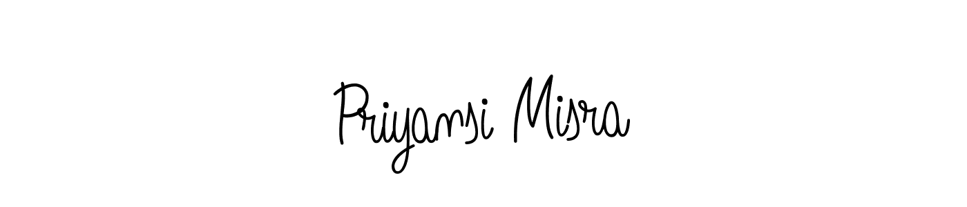 Create a beautiful signature design for name Priyansi Misra. With this signature (Angelique-Rose-font-FFP) fonts, you can make a handwritten signature for free. Priyansi Misra signature style 5 images and pictures png