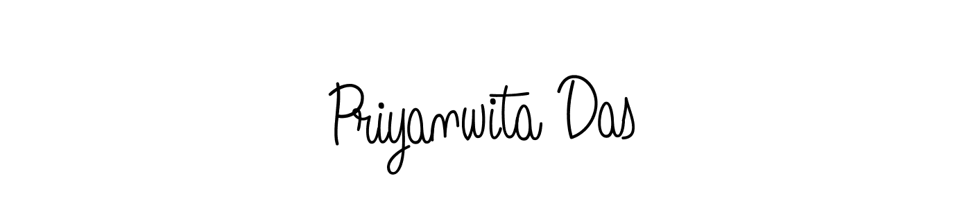You should practise on your own different ways (Angelique-Rose-font-FFP) to write your name (Priyanwita Das) in signature. don't let someone else do it for you. Priyanwita Das signature style 5 images and pictures png