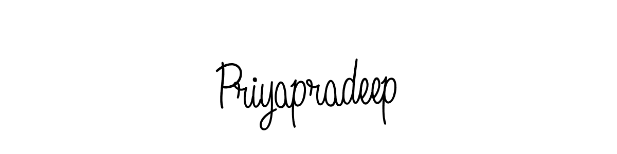 How to make Priyapradeep signature? Angelique-Rose-font-FFP is a professional autograph style. Create handwritten signature for Priyapradeep name. Priyapradeep signature style 5 images and pictures png