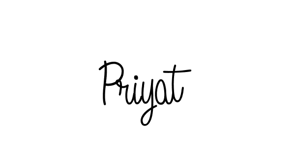 You should practise on your own different ways (Angelique-Rose-font-FFP) to write your name (Priyat) in signature. don't let someone else do it for you. Priyat signature style 5 images and pictures png