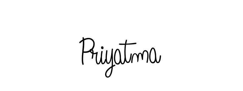 You should practise on your own different ways (Angelique-Rose-font-FFP) to write your name (Priyatma) in signature. don't let someone else do it for you. Priyatma signature style 5 images and pictures png
