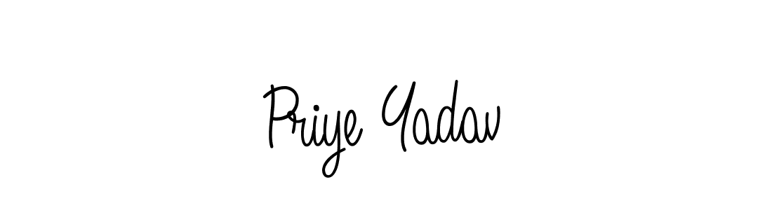 How to Draw Priye Yadav signature style? Angelique-Rose-font-FFP is a latest design signature styles for name Priye Yadav. Priye Yadav signature style 5 images and pictures png