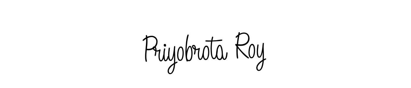 How to make Priyobrota Roy signature? Angelique-Rose-font-FFP is a professional autograph style. Create handwritten signature for Priyobrota Roy name. Priyobrota Roy signature style 5 images and pictures png