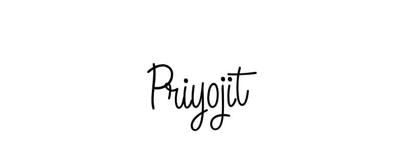 How to Draw Priyojit signature style? Angelique-Rose-font-FFP is a latest design signature styles for name Priyojit. Priyojit signature style 5 images and pictures png
