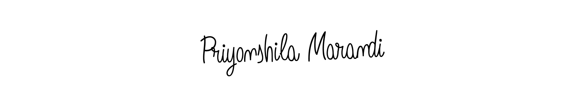 Similarly Angelique-Rose-font-FFP is the best handwritten signature design. Signature creator online .You can use it as an online autograph creator for name Priyonshila Marandi. Priyonshila Marandi signature style 5 images and pictures png