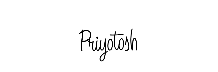 Priyotosh stylish signature style. Best Handwritten Sign (Angelique-Rose-font-FFP) for my name. Handwritten Signature Collection Ideas for my name Priyotosh. Priyotosh signature style 5 images and pictures png