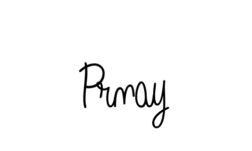 You should practise on your own different ways (Angelique-Rose-font-FFP) to write your name (Prnay) in signature. don't let someone else do it for you. Prnay signature style 5 images and pictures png