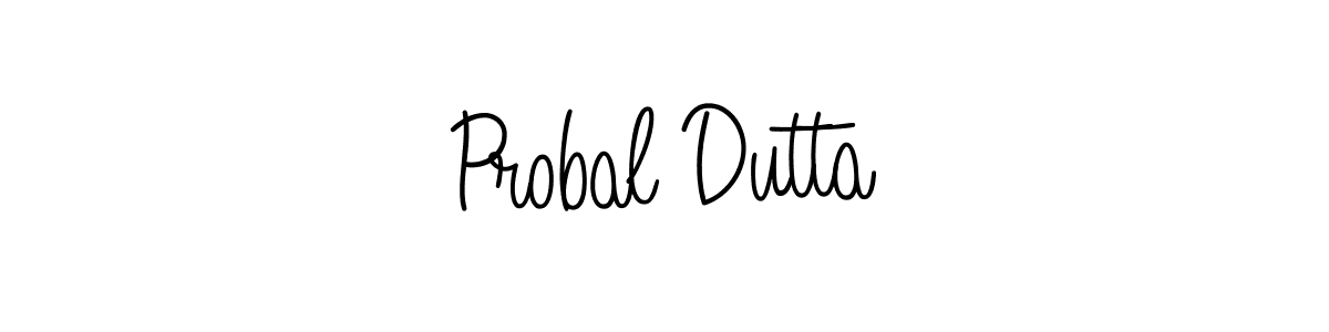 Probal Dutta stylish signature style. Best Handwritten Sign (Angelique-Rose-font-FFP) for my name. Handwritten Signature Collection Ideas for my name Probal Dutta. Probal Dutta signature style 5 images and pictures png