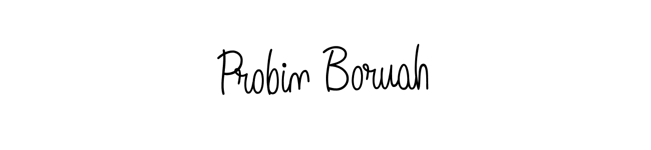 Angelique-Rose-font-FFP is a professional signature style that is perfect for those who want to add a touch of class to their signature. It is also a great choice for those who want to make their signature more unique. Get Probin Boruah name to fancy signature for free. Probin Boruah signature style 5 images and pictures png