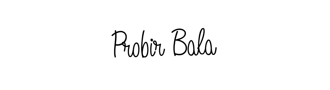 if you are searching for the best signature style for your name Probir Bala. so please give up your signature search. here we have designed multiple signature styles  using Angelique-Rose-font-FFP. Probir Bala signature style 5 images and pictures png