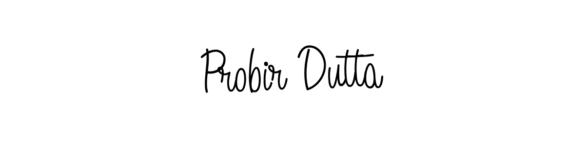 How to Draw Probir Dutta signature style? Angelique-Rose-font-FFP is a latest design signature styles for name Probir Dutta. Probir Dutta signature style 5 images and pictures png