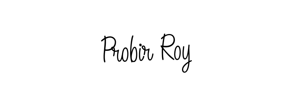 You should practise on your own different ways (Angelique-Rose-font-FFP) to write your name (Probir Roy) in signature. don't let someone else do it for you. Probir Roy signature style 5 images and pictures png