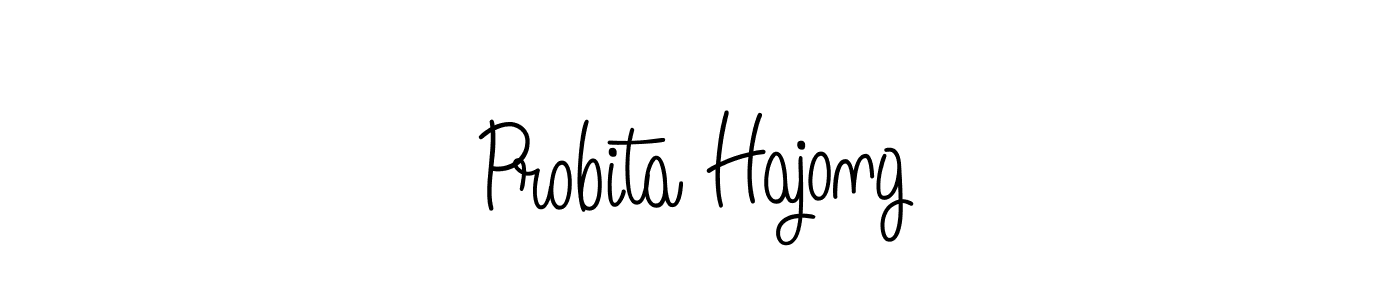 Make a beautiful signature design for name Probita Hajong. With this signature (Angelique-Rose-font-FFP) style, you can create a handwritten signature for free. Probita Hajong signature style 5 images and pictures png