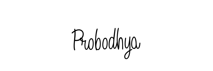You should practise on your own different ways (Angelique-Rose-font-FFP) to write your name (Probodhya) in signature. don't let someone else do it for you. Probodhya signature style 5 images and pictures png